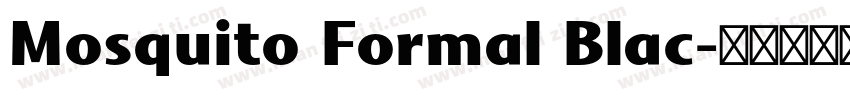 Mosquito Formal Blac字体转换